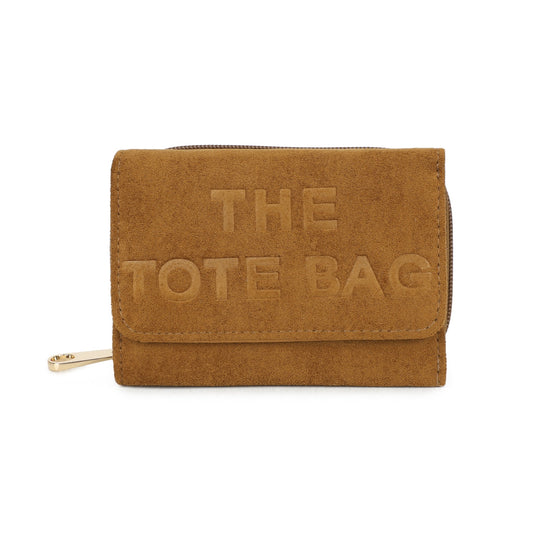 Faux Suede Tote Purse - 6 Colours