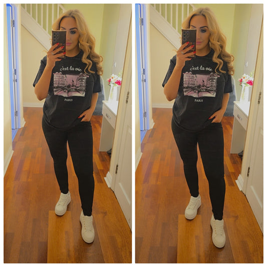 Cest La Vie Top - Black