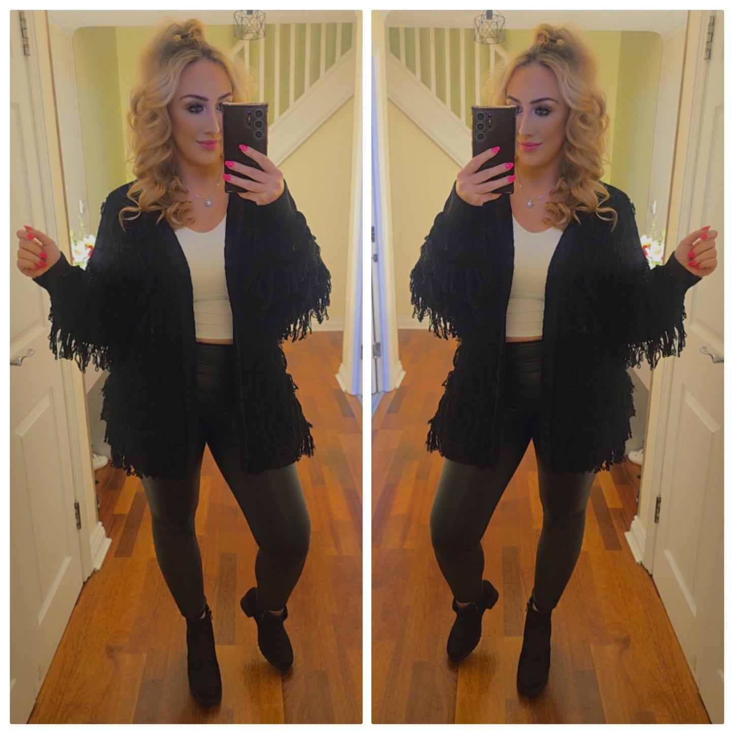 Nina Tassel Cardigan - Black