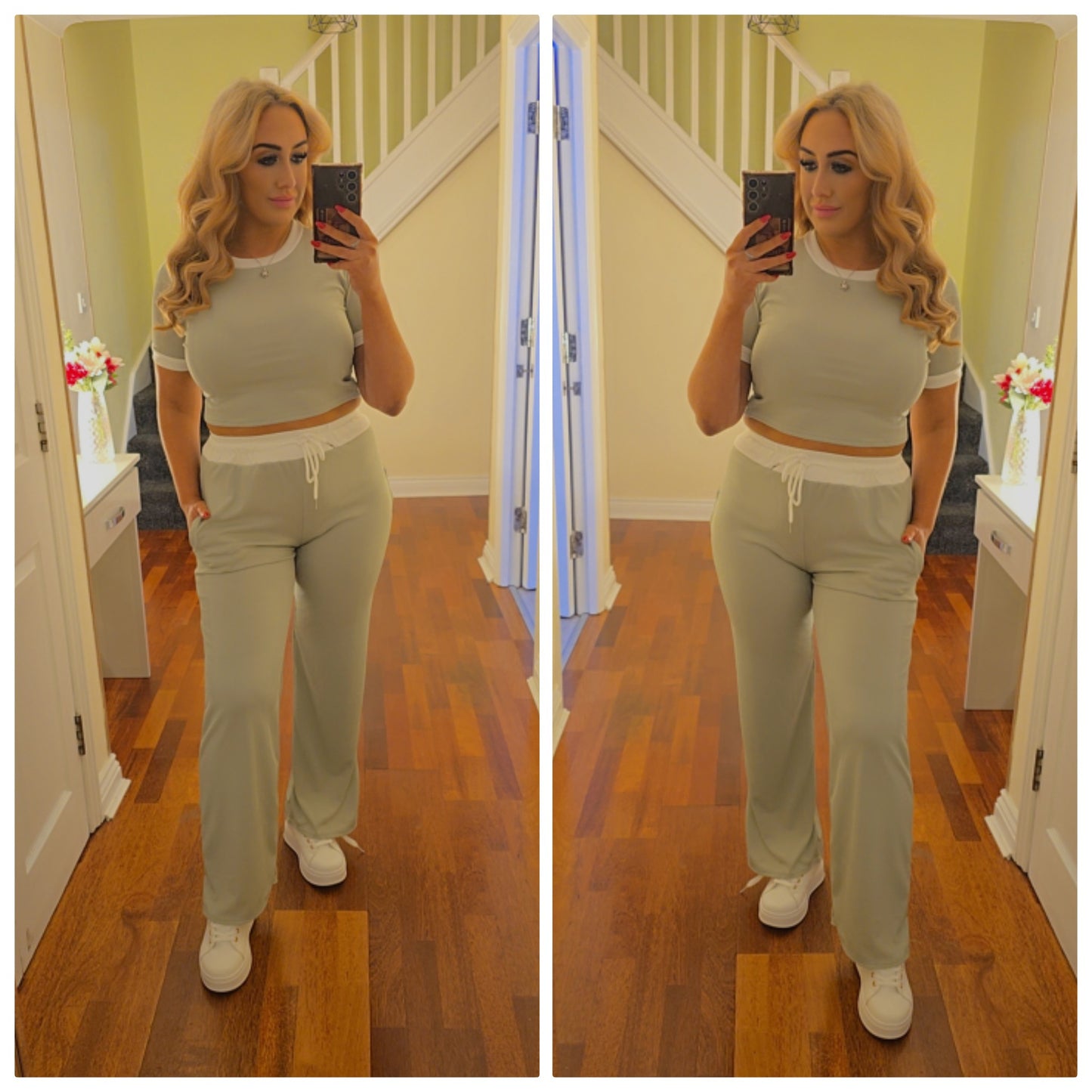 Rebecca co ord set - Sage Green