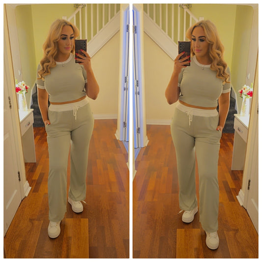 Rebecca co ord set - Sage Green