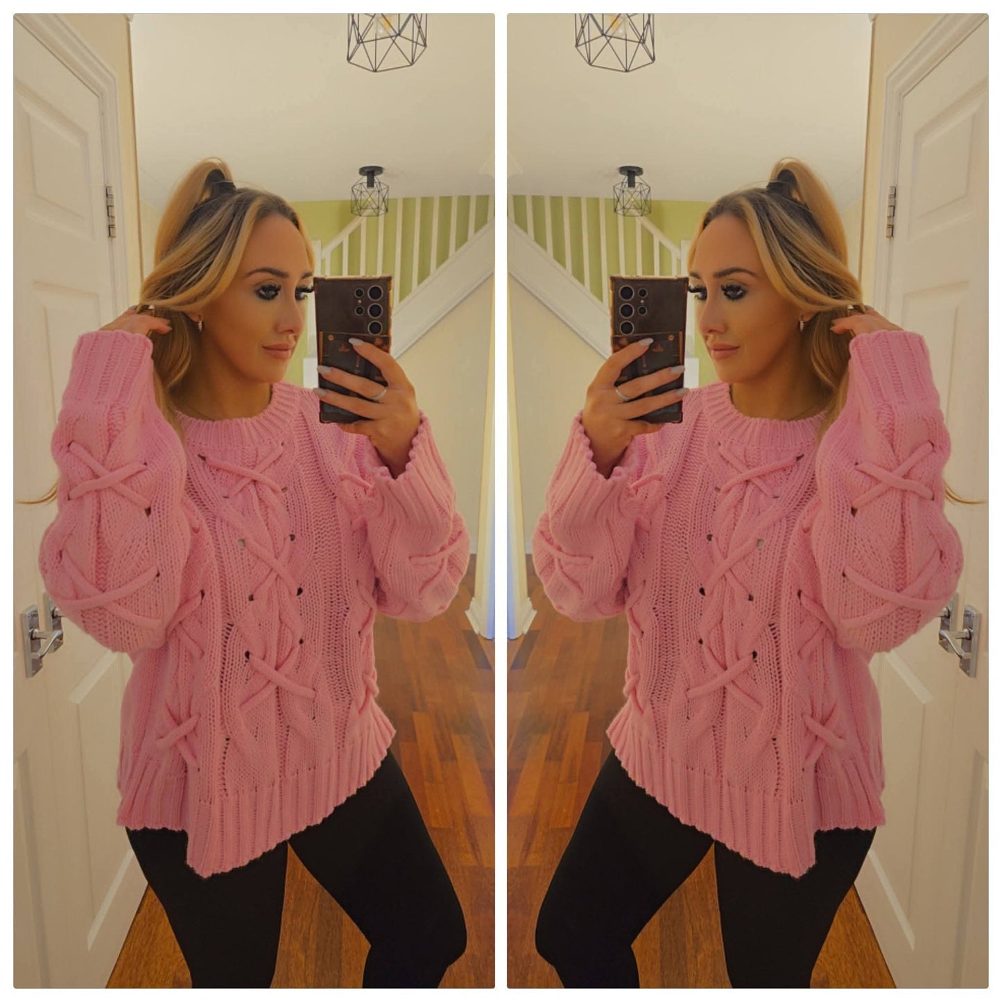 Madison Knitted Jumper - Pink