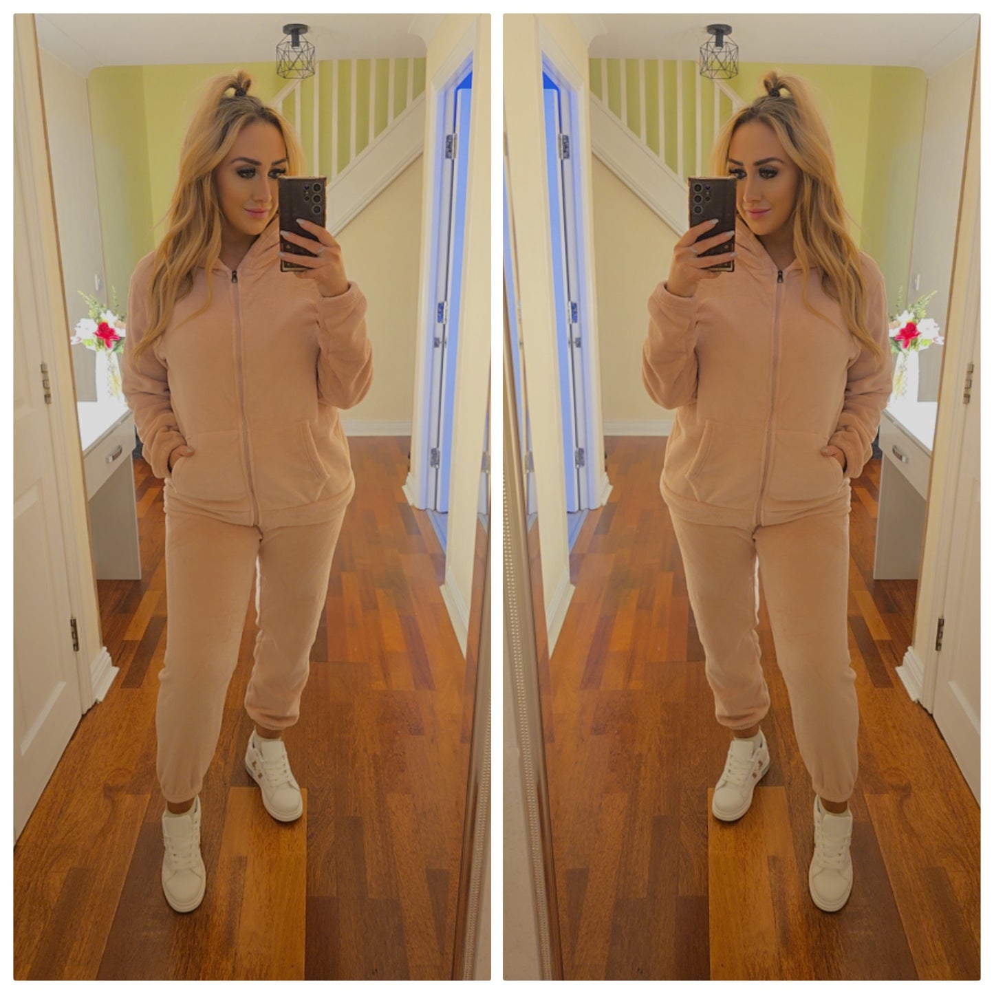Teddy lounge suit - pink