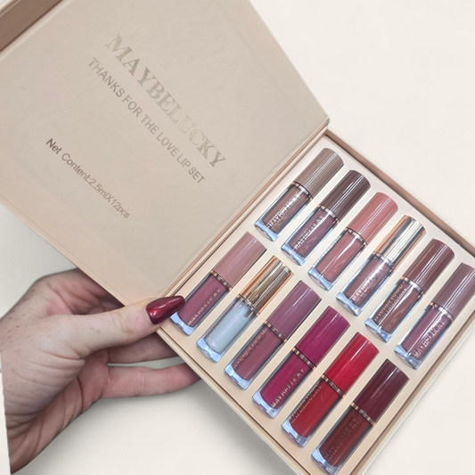 12 Piece lip gloss set