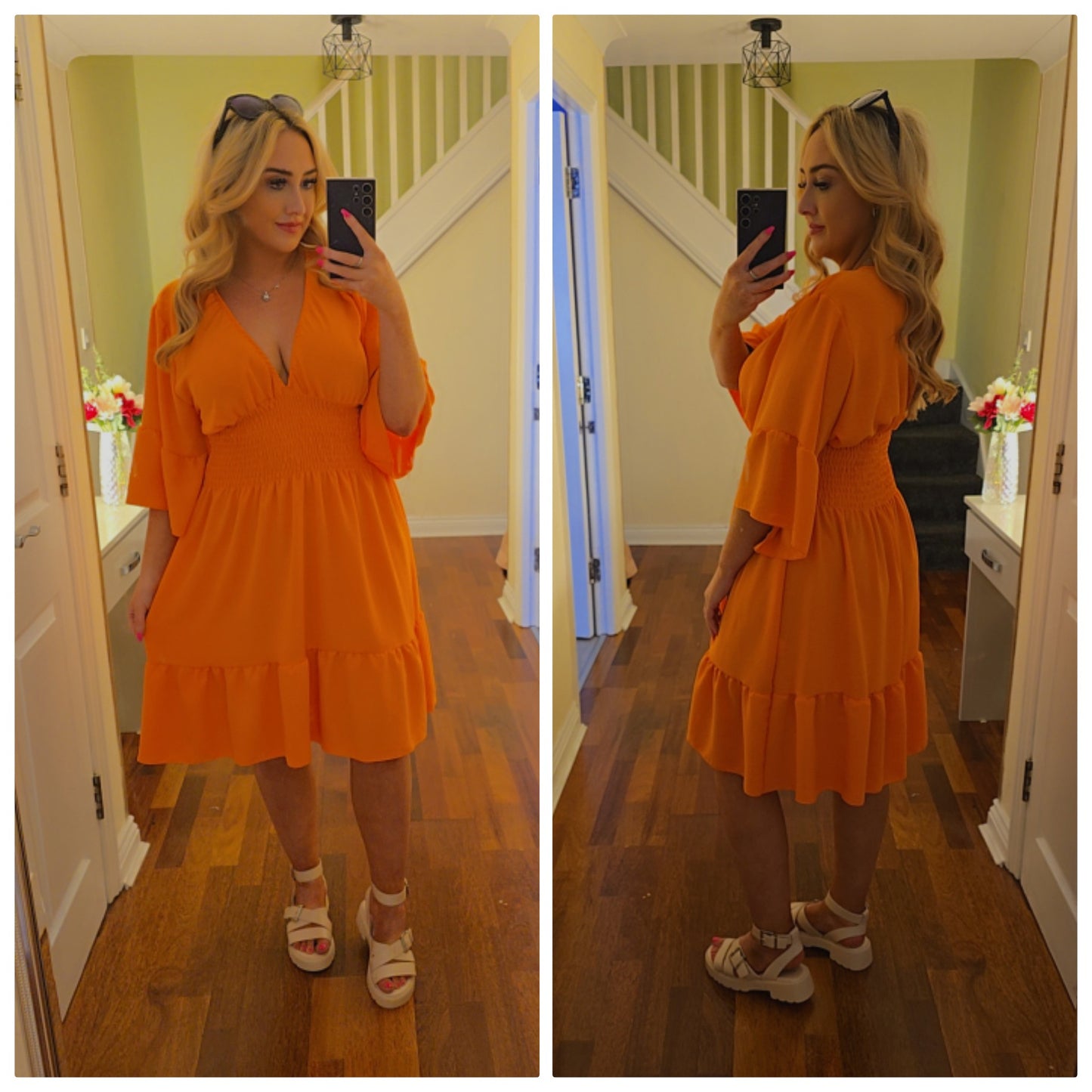 Gemma Dress - Orange