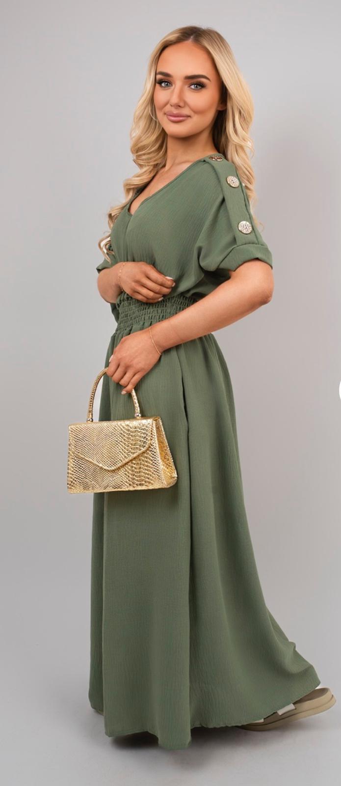 Button maxi dress - 8 colours
