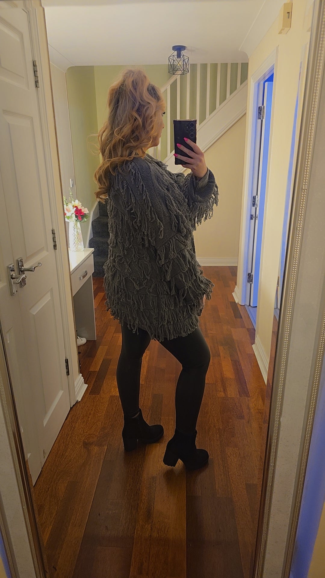 Nina Tassel Cardigan - Charcoal