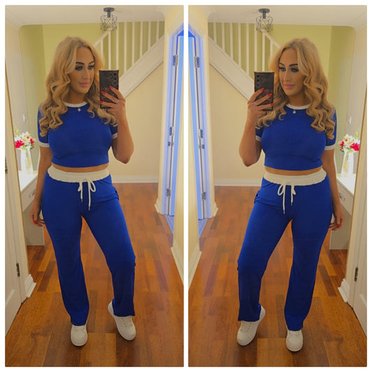 Rebecca co ord set - Royal Blue