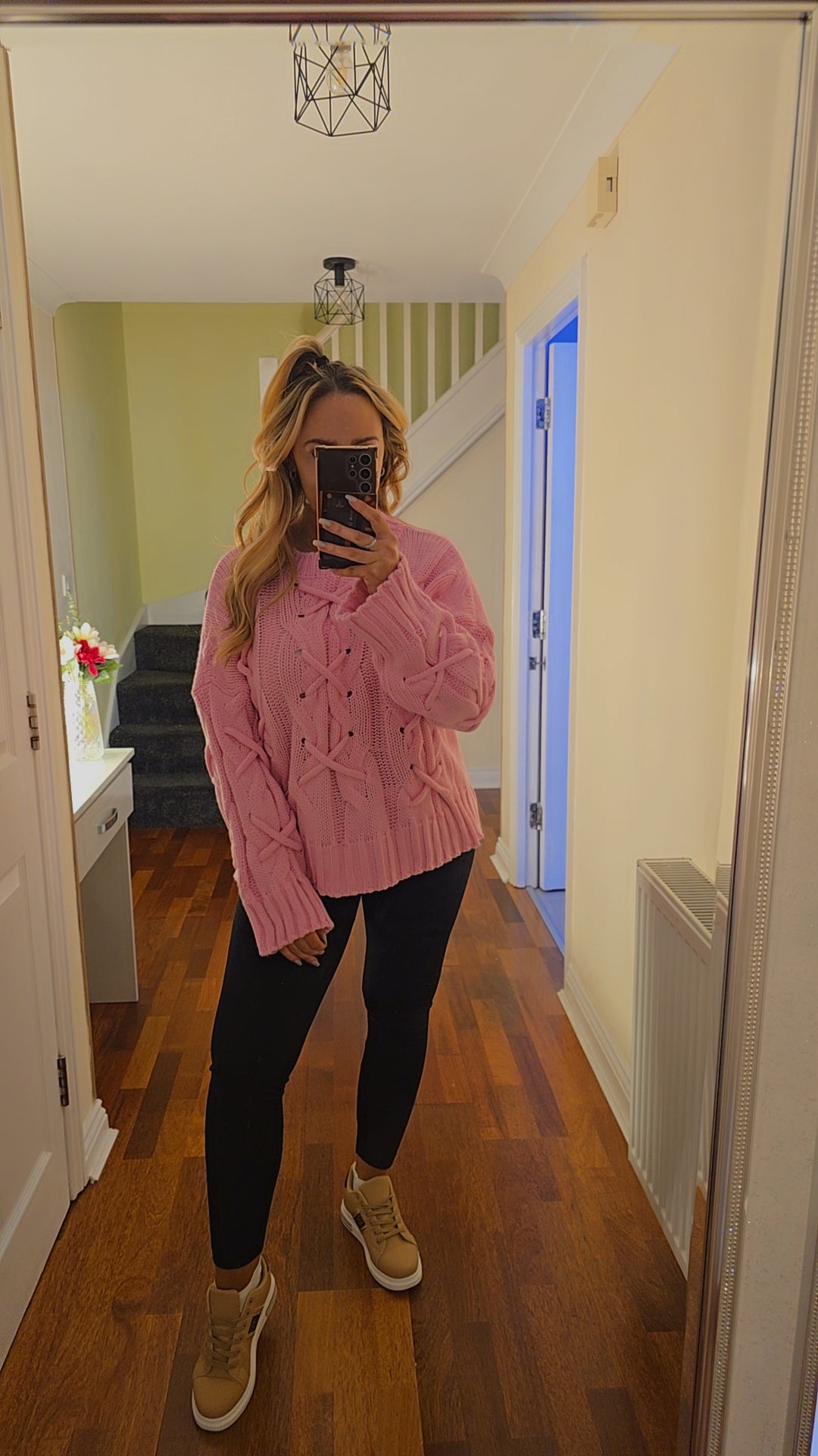 Madison Knitted Jumper - Pink