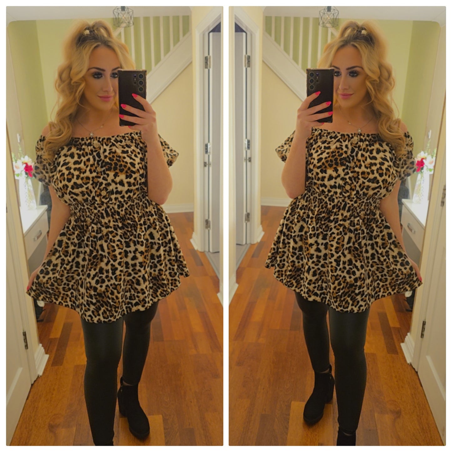 Gracie Top/Dress - Leopard print