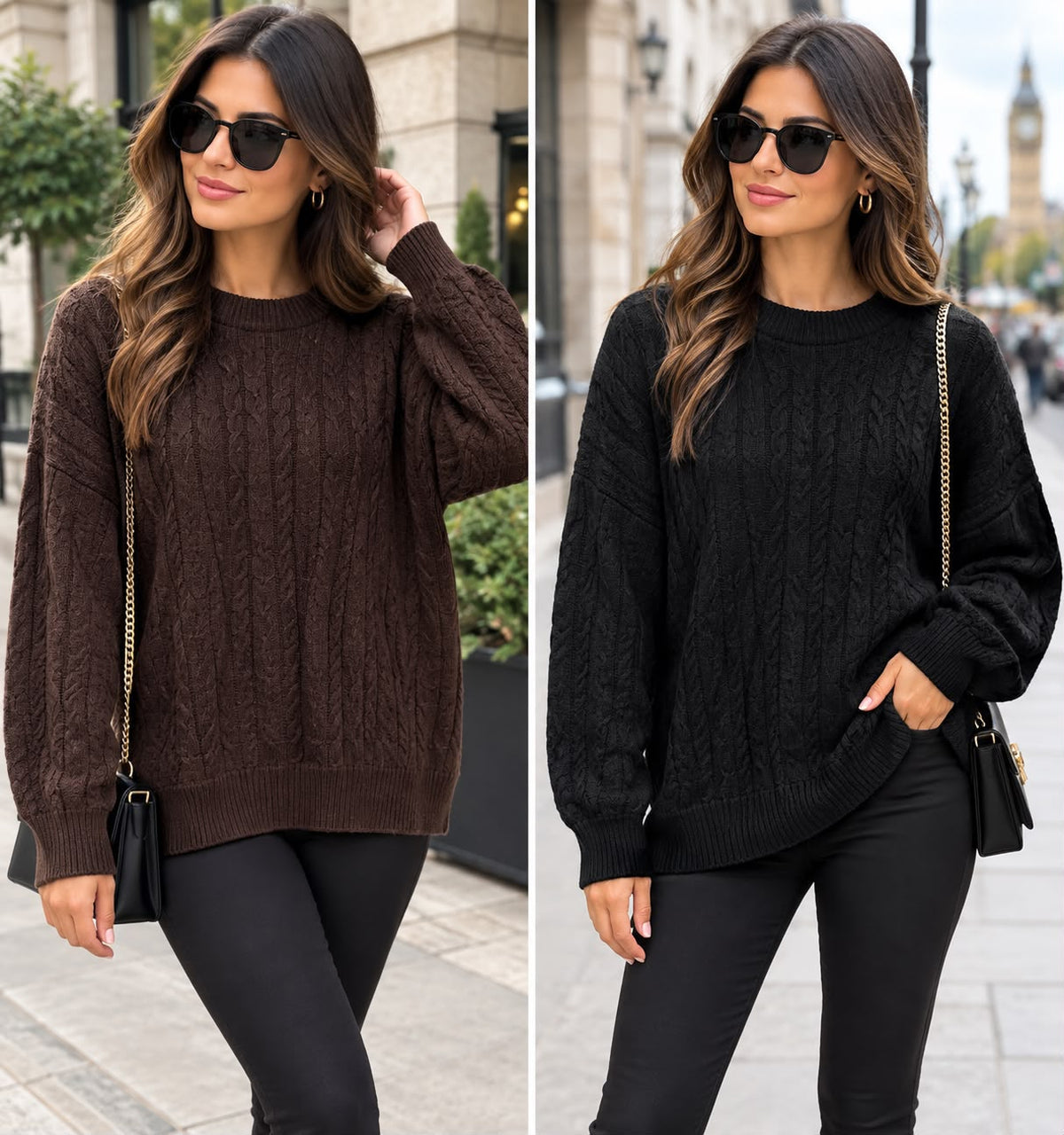 Cable Knit Oversized Jumpers - 6 colours