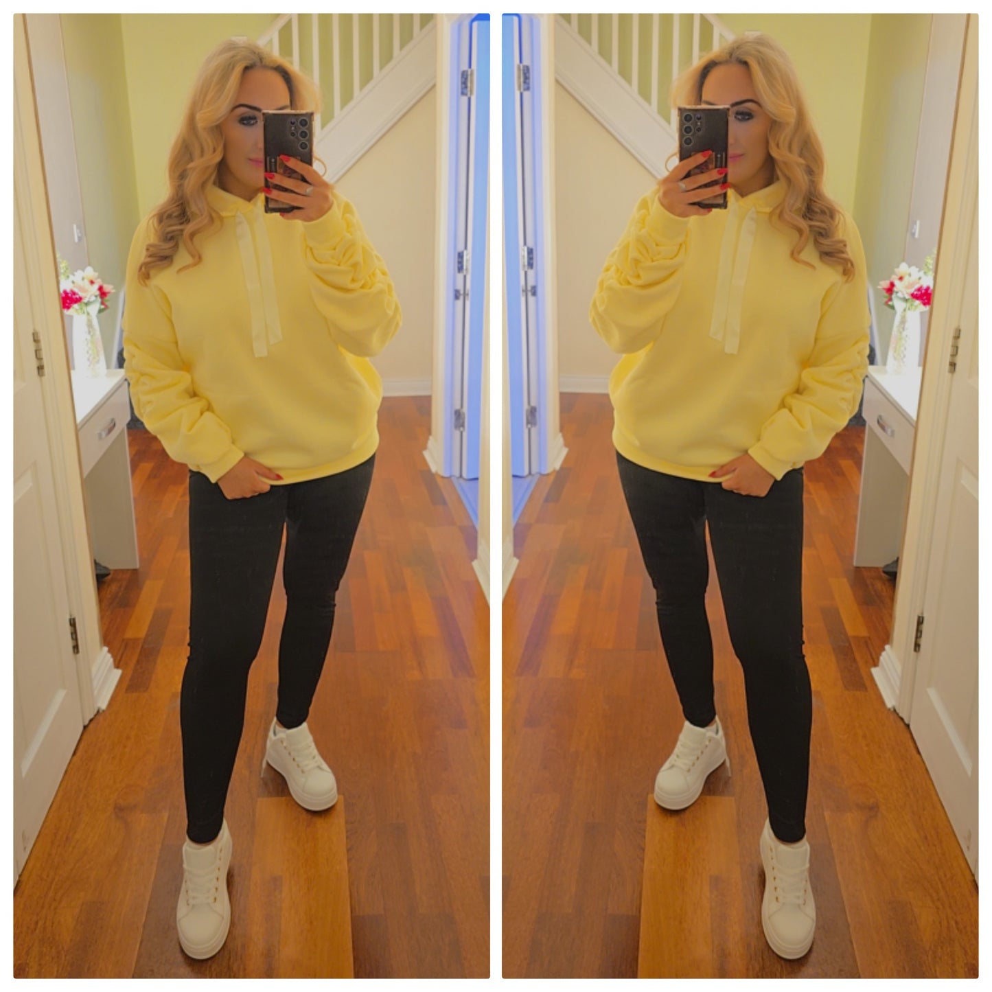 Sabrina Ribbon hoody - Yellow