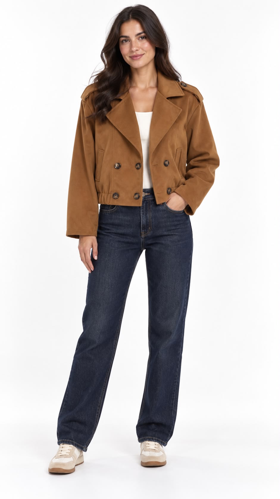 Faux Suede Biker Style Jacket - 6 Colours