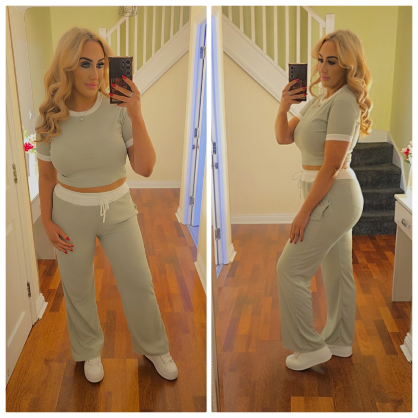 Rebecca co ord set - Sage Green