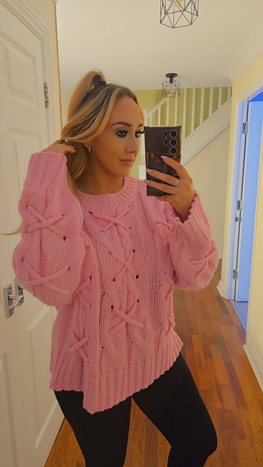 Madison Knitted Jumper - Pink