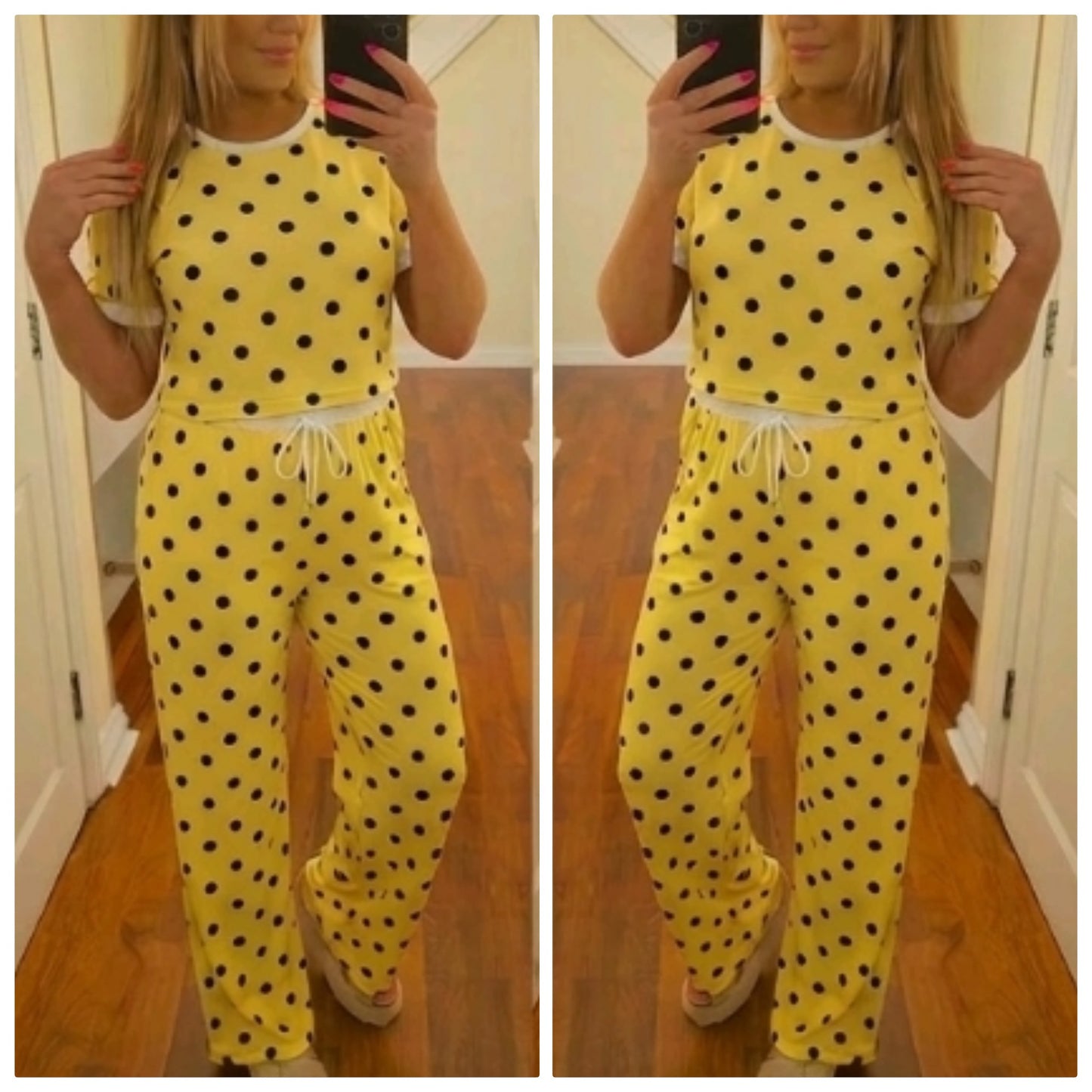 Polka Dot Coord Set - Yellow