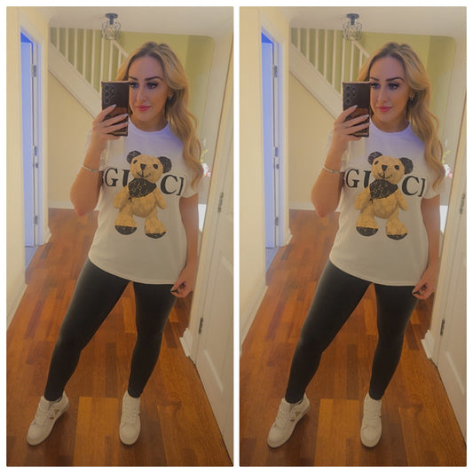 Shona Teddy T shirt - White