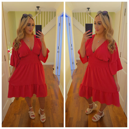 Gemma Dress - Hot Pink