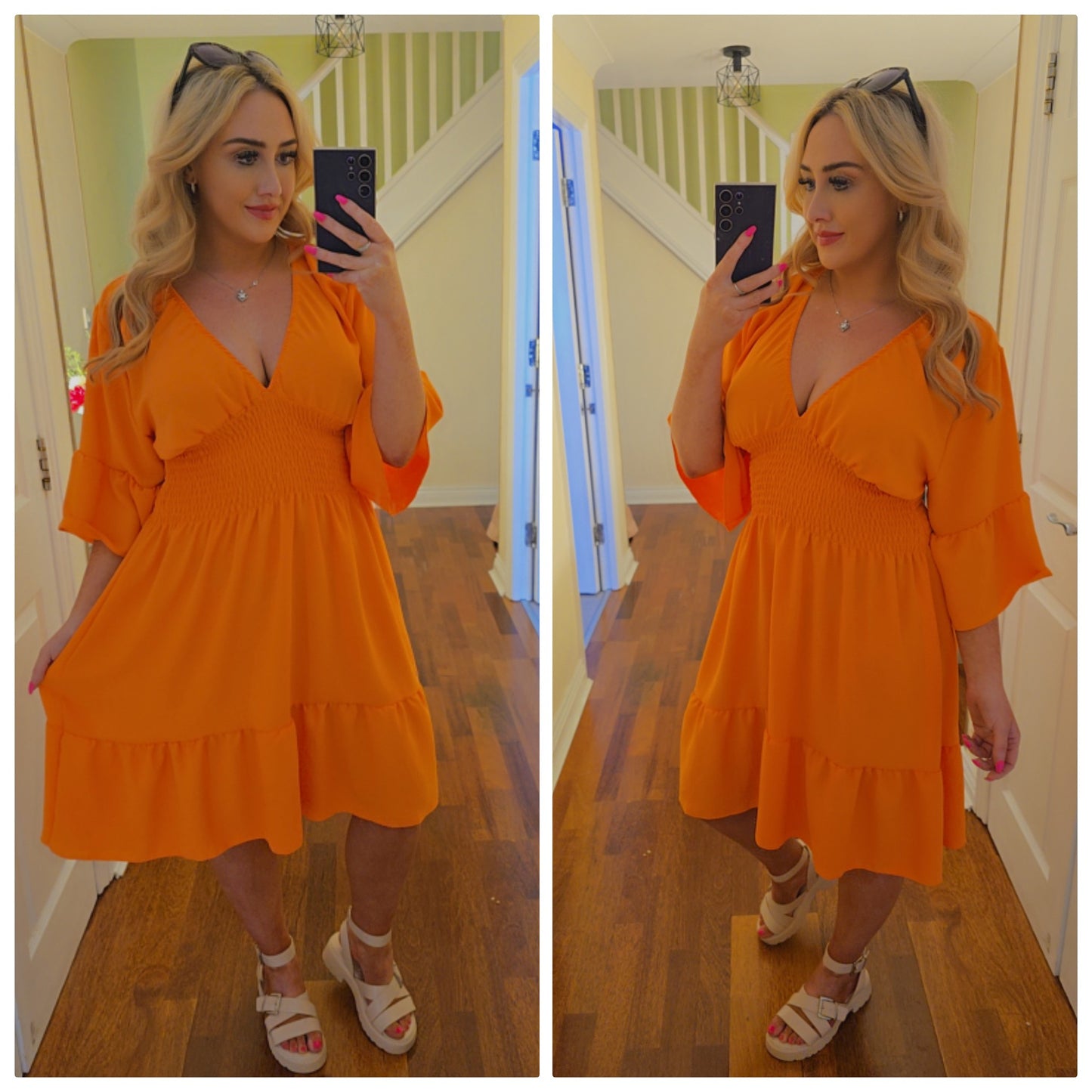 Gemma Dress - Orange