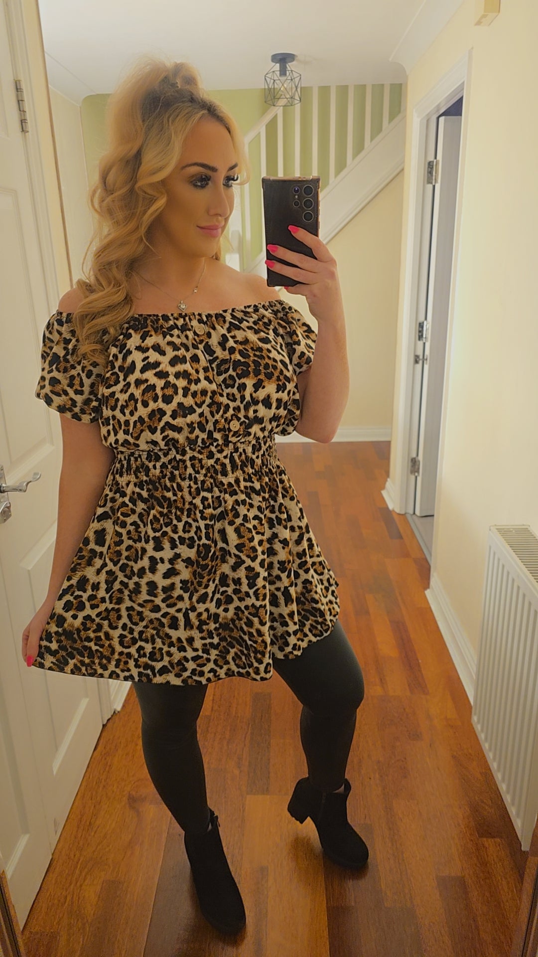 Gracie Top/Dress - Leopard print