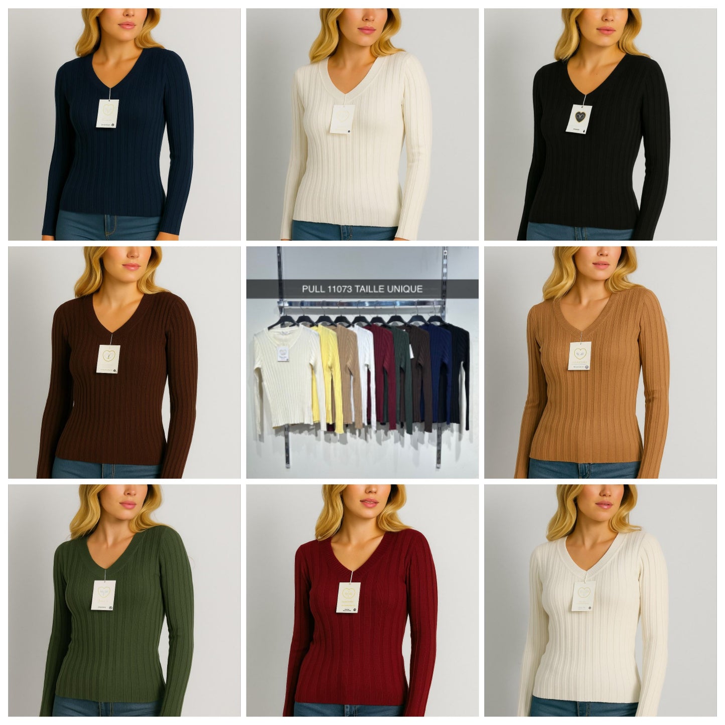Ribbed soft knit jumpers - 9 colours