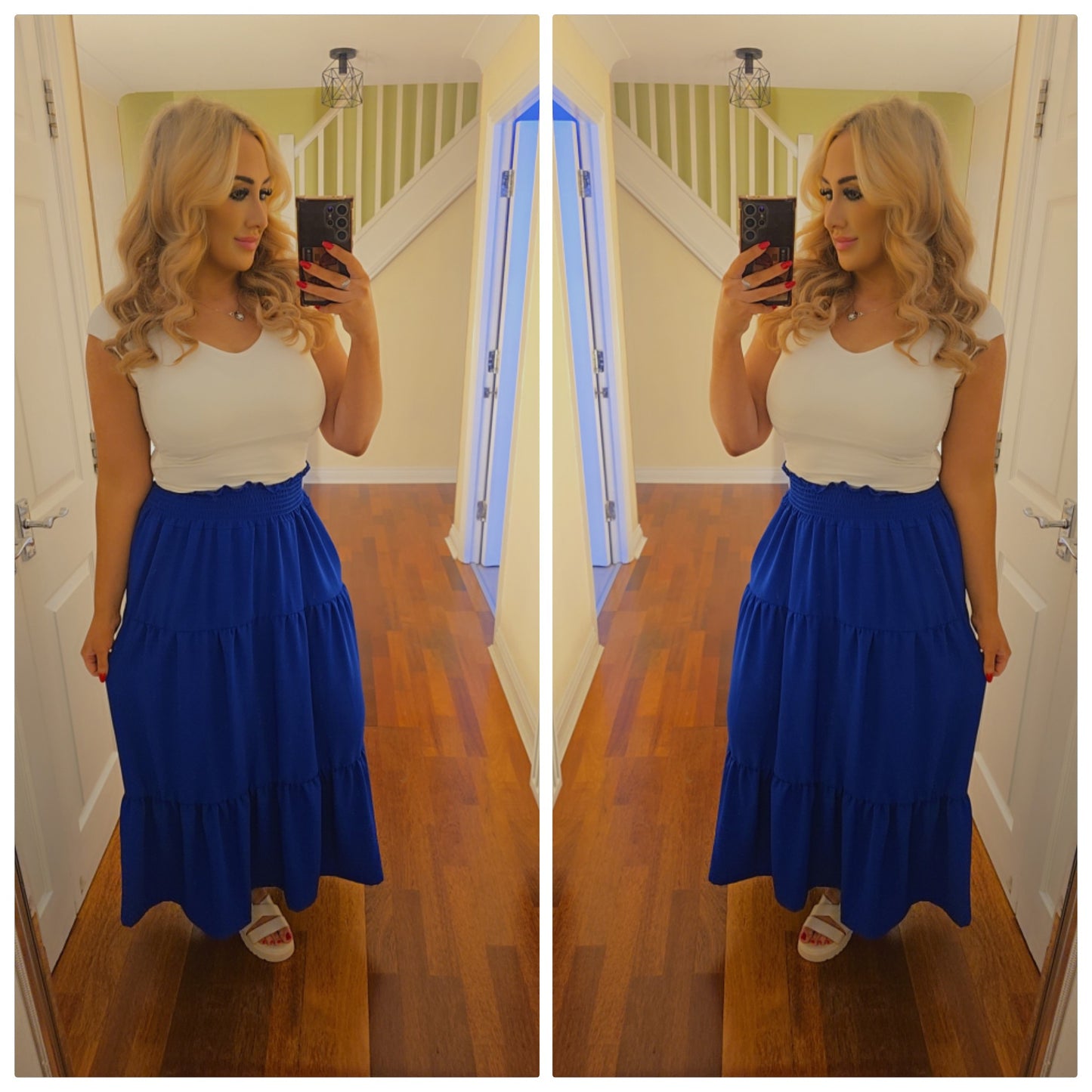 Harlow Maxi Skirt - Royal Blue