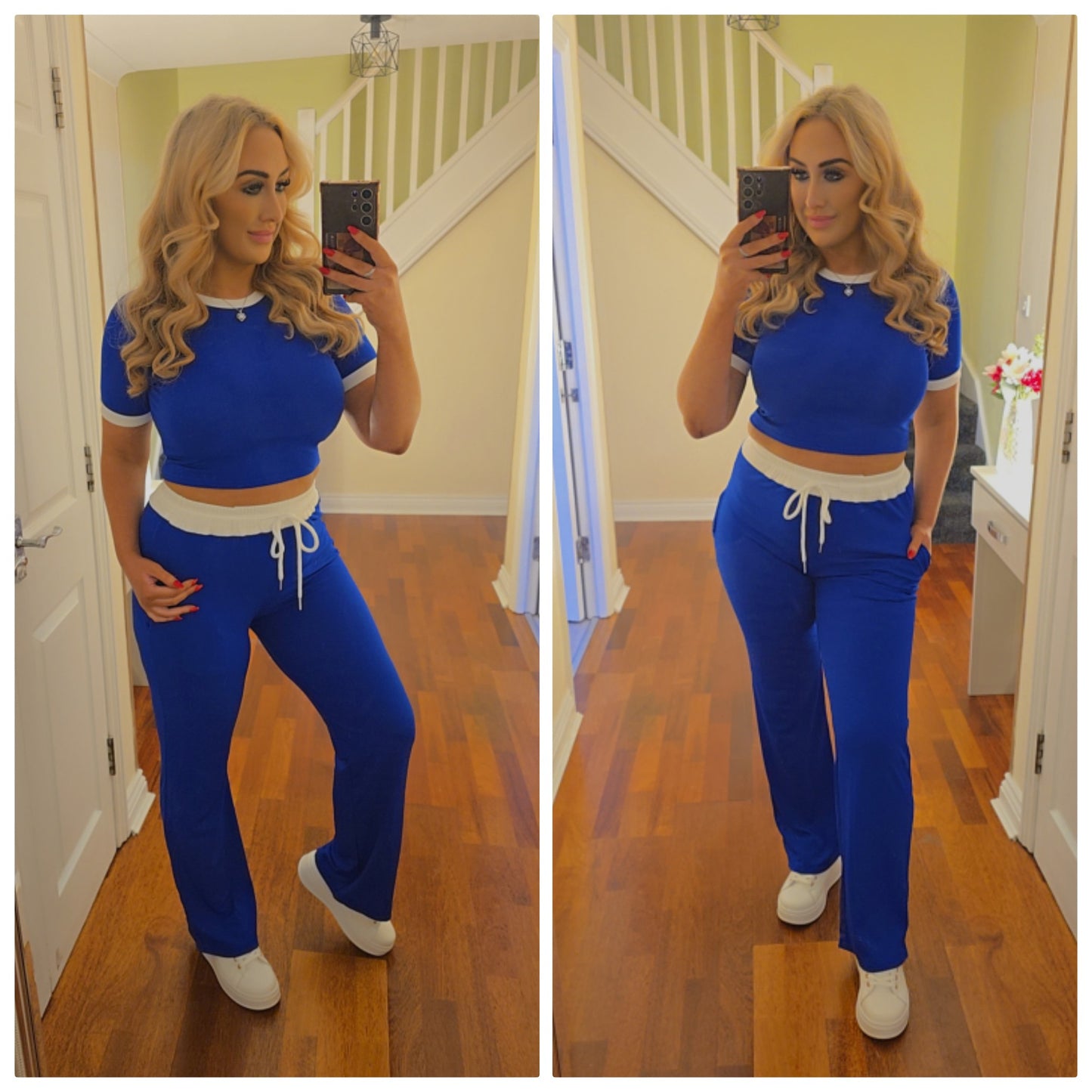 Rebecca co ord set - Royal Blue