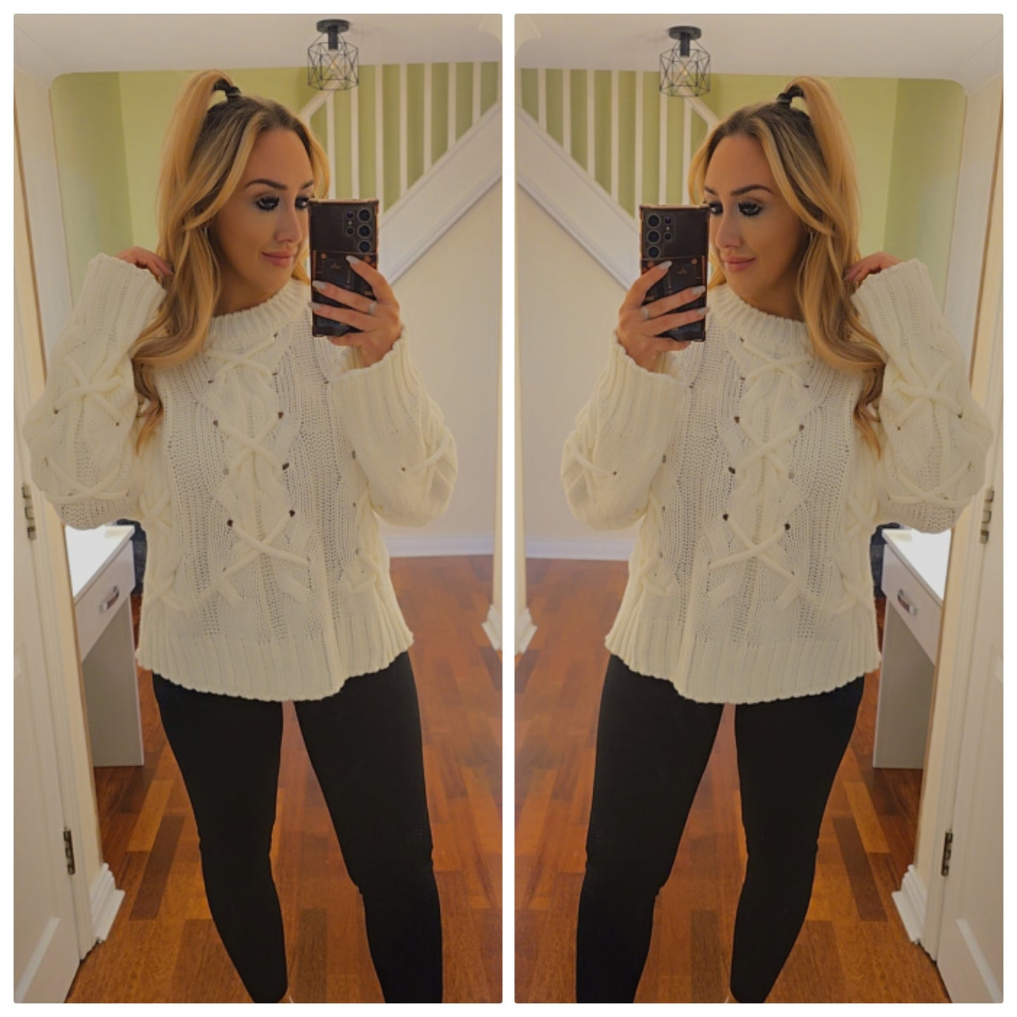 Madison Knitted Jumper - Cream