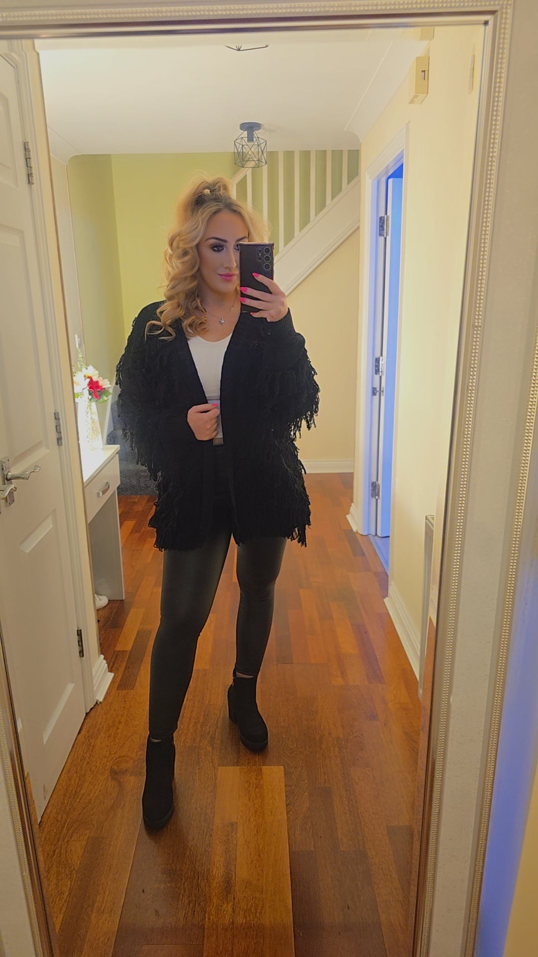 Nina Tassel Cardigan - Black