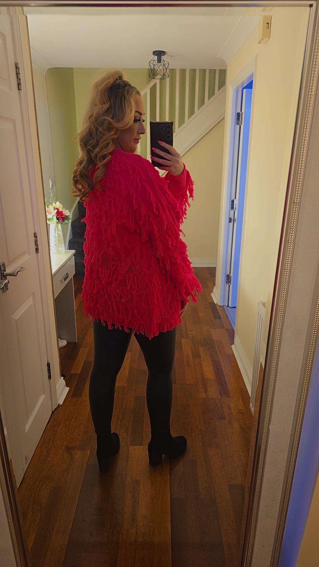Nina Tassel Cardigan - Hot Pink