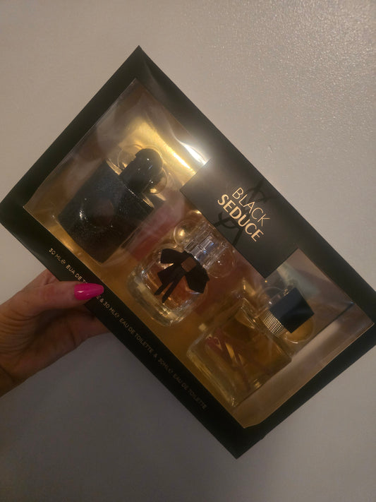 Black seduce perfume set