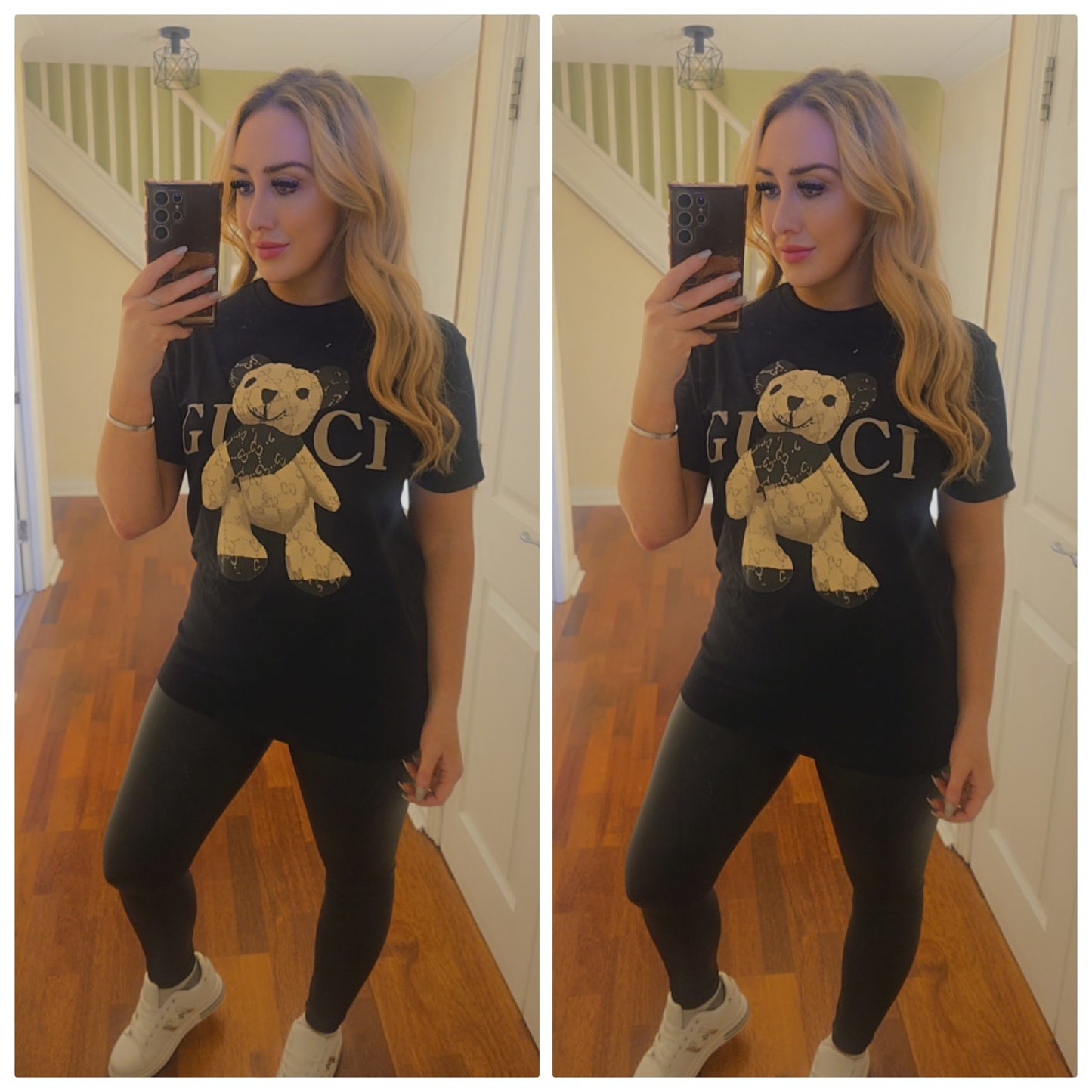 Shona Teddy T shirt - Black