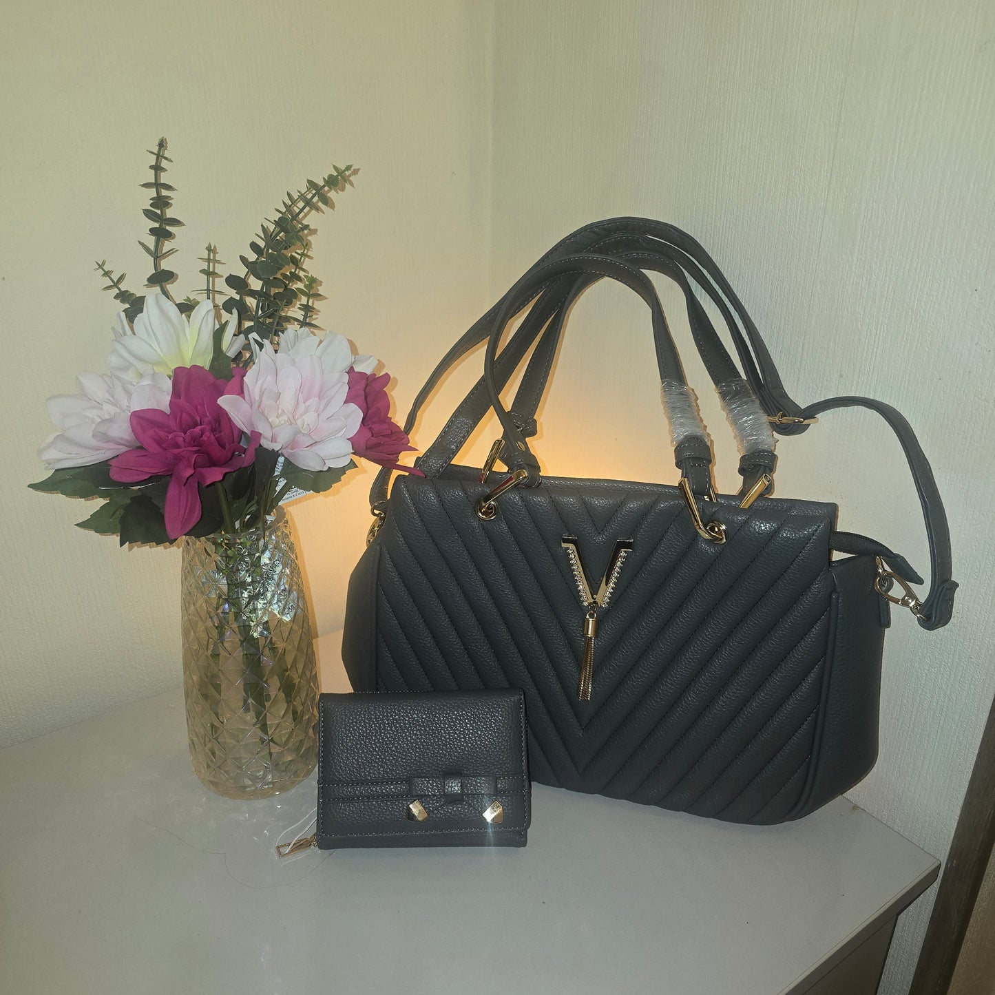 Luna Handbag & Purse set - 5 Colours