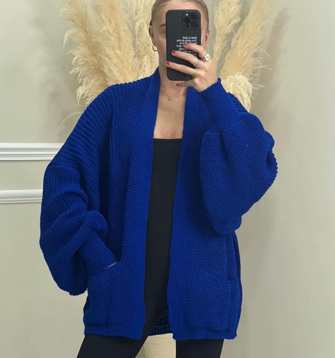 Stacey Balloon Sleeve Cardigan - 16 Colours