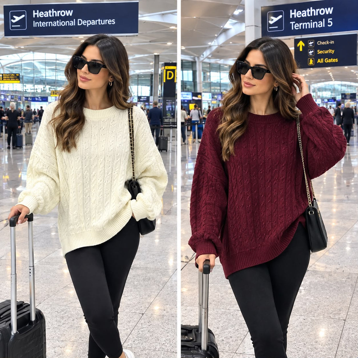 Cable Knit Oversized Jumpers - 6 colours
