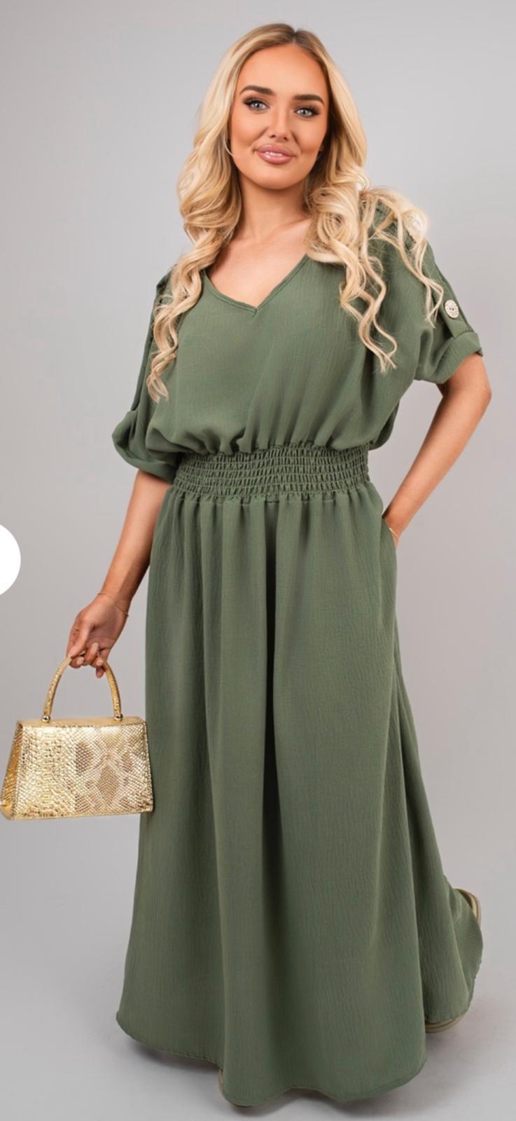 Button maxi dress - 8 colours