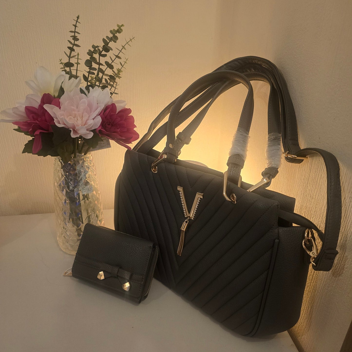 Luna Handbag & Purse set - 5 Colours