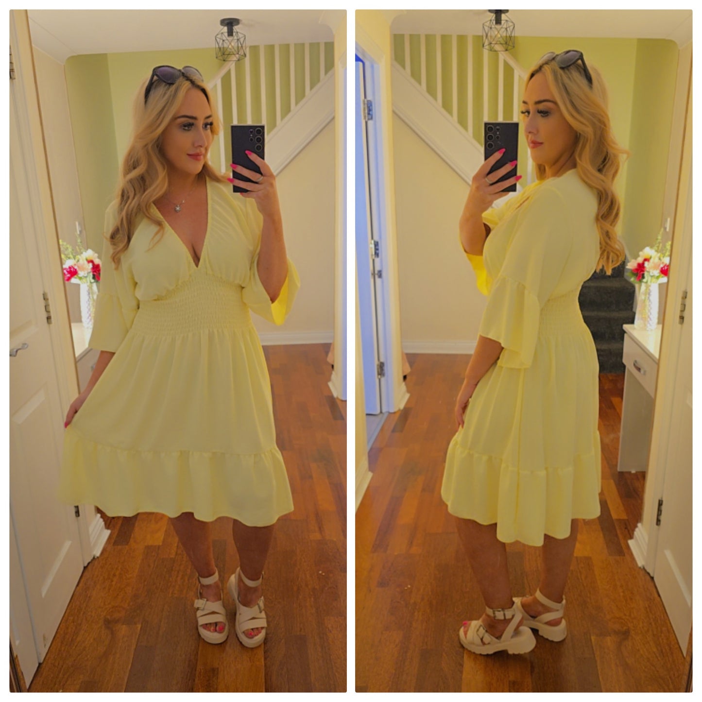Gemma Dress - Yellow