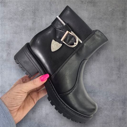 Georgia Ankle Boots - Black