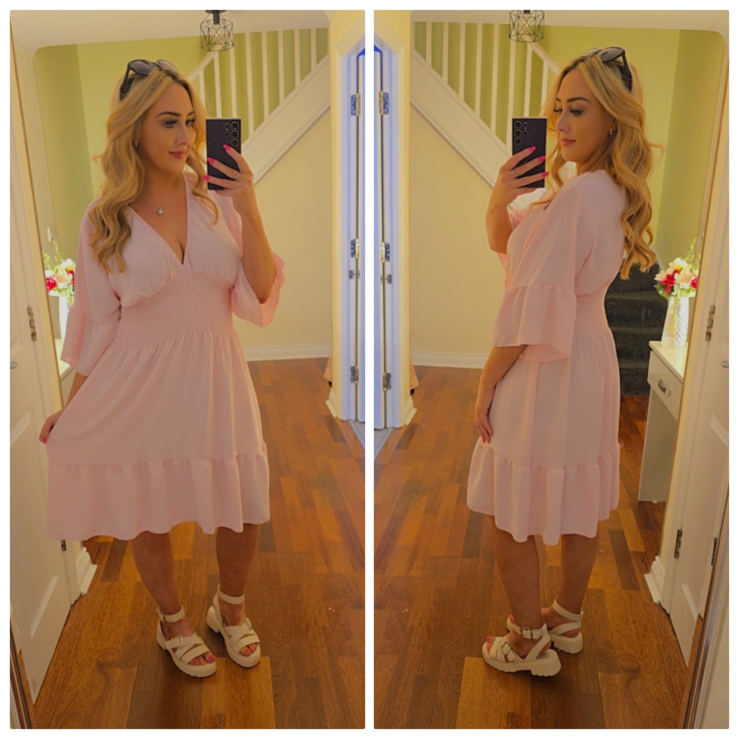 Gemma Dress - Baby Pink