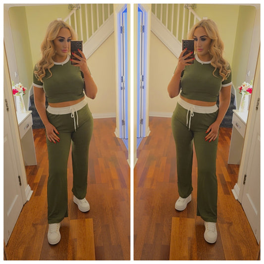 Rebecca co ord set - Khaki