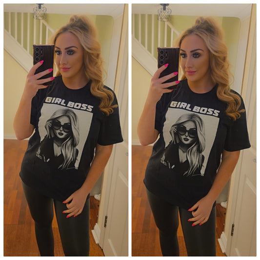 Girl Boss Tee - Black