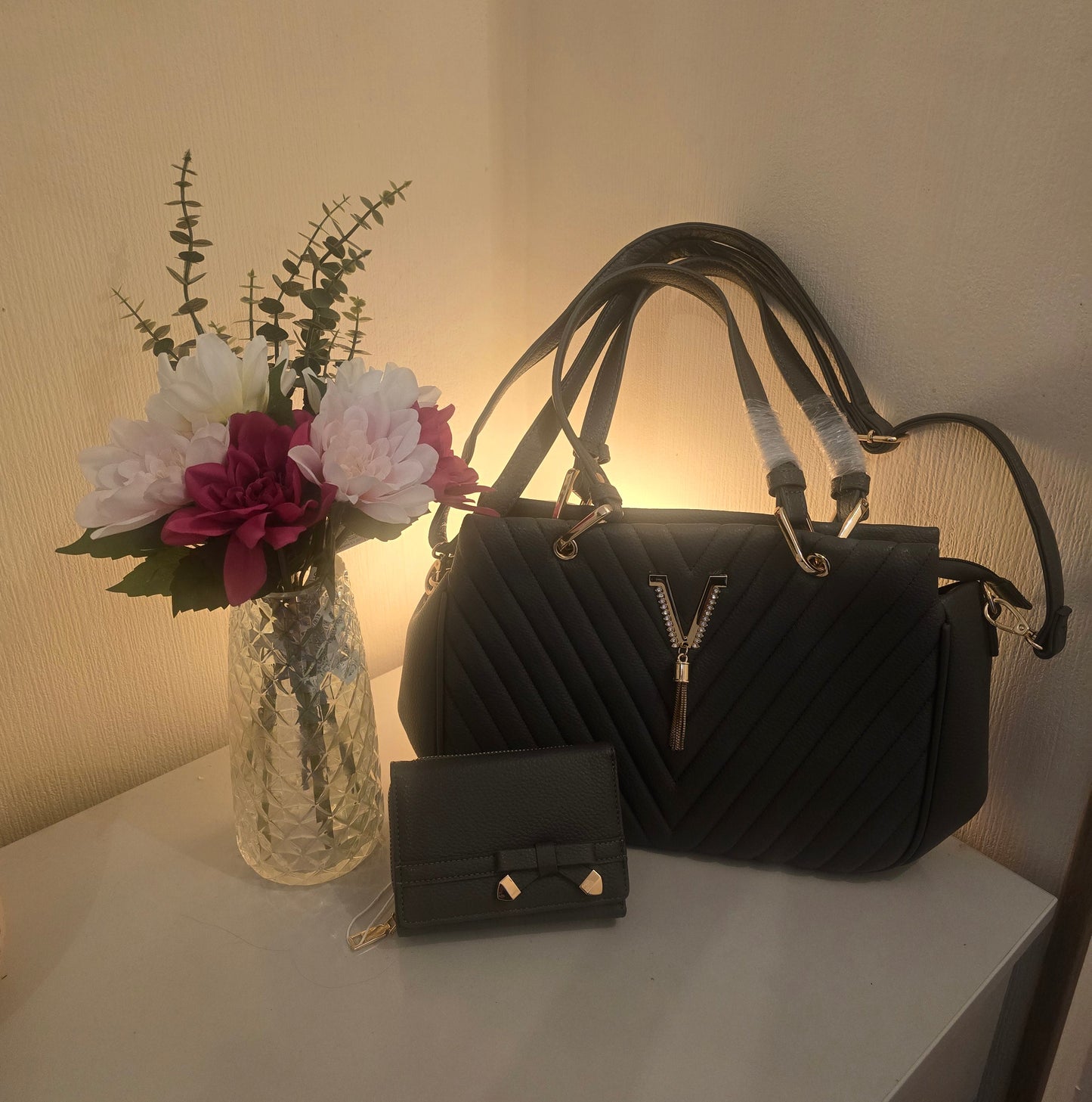 Luna Handbag & Purse set - 5 Colours