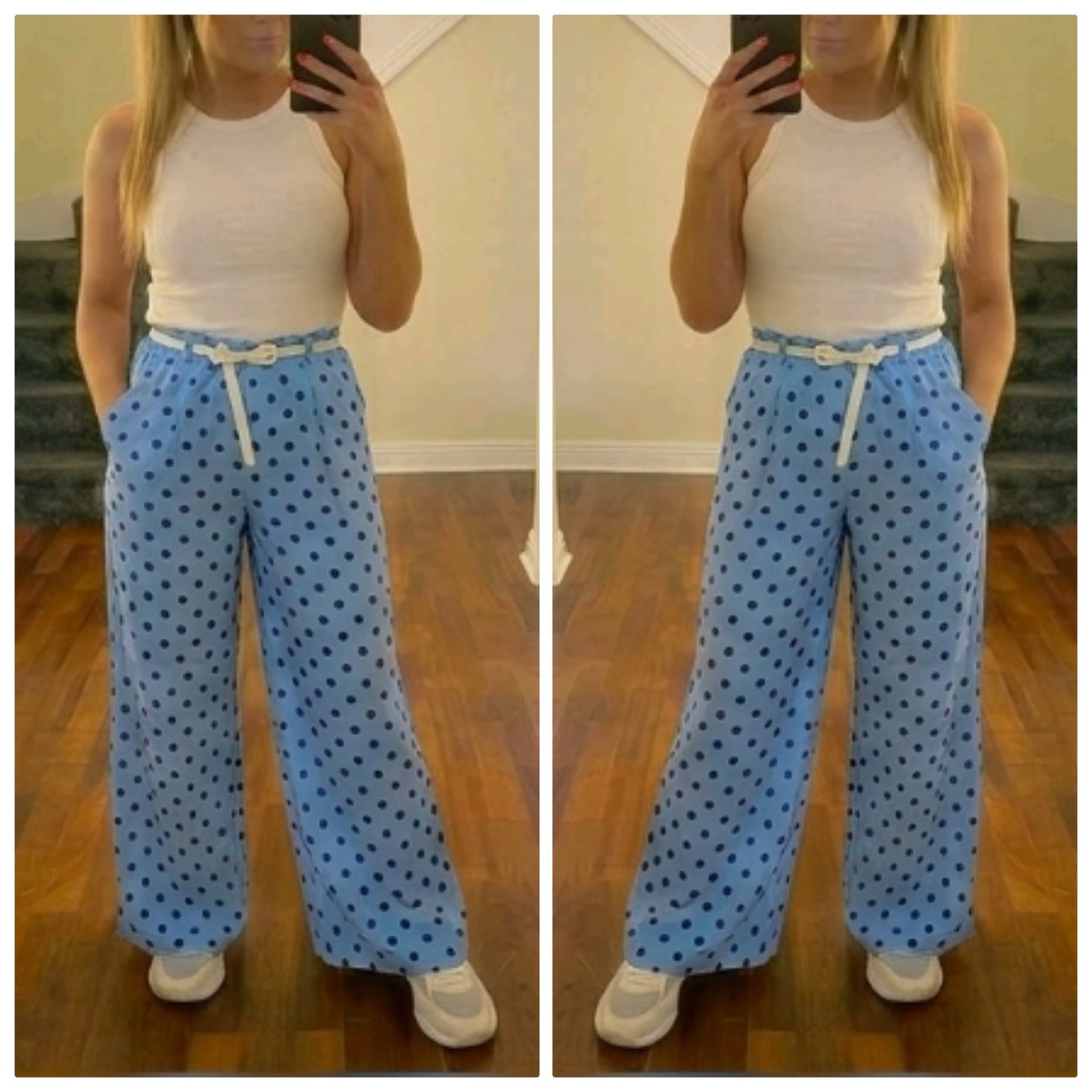 Polka Dot Wide Leg Trousers - 3 Colours