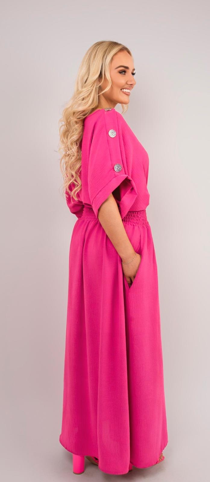 Button maxi dress - 8 colours
