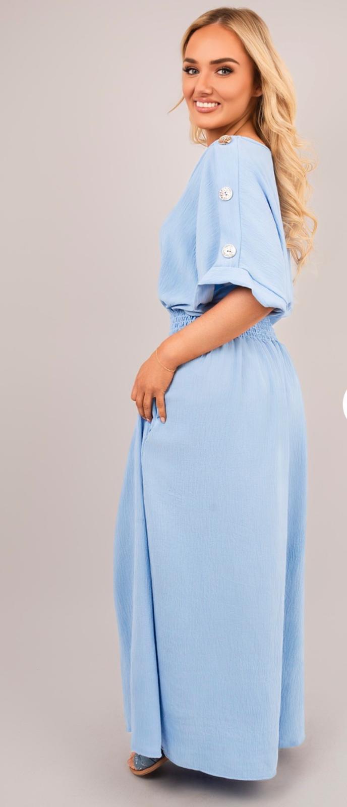 Button maxi dress - 8 colours