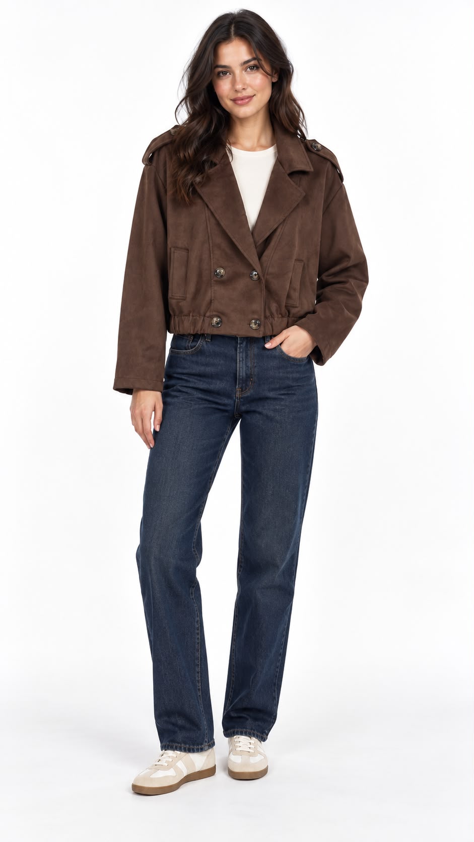 Faux Suede Biker Style Jacket - 6 Colours