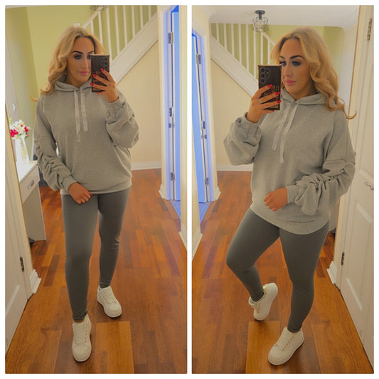 Sabrina Ribbon hoody - Grey