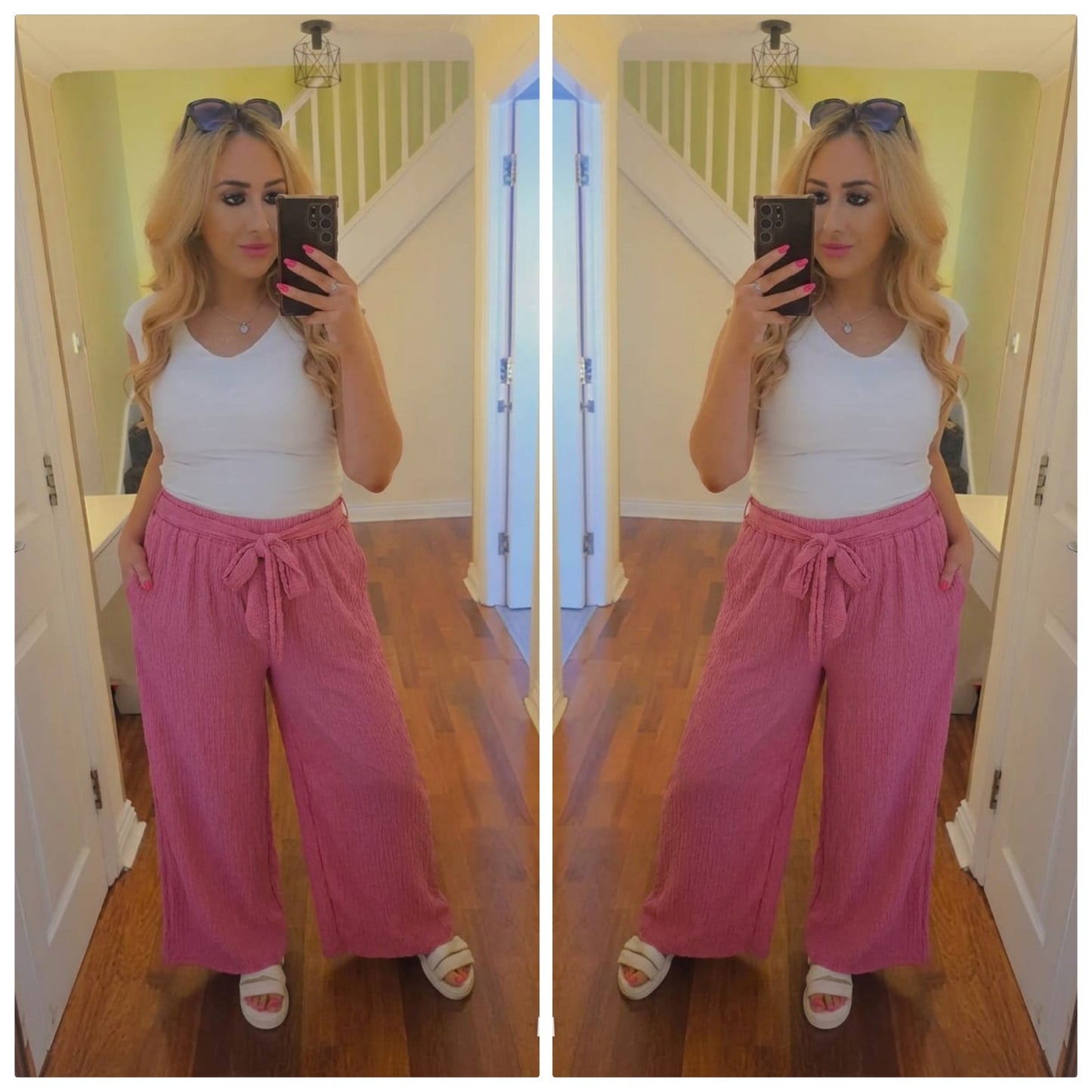 Wide Leg Cheesecloth Trousers - 7 Colours