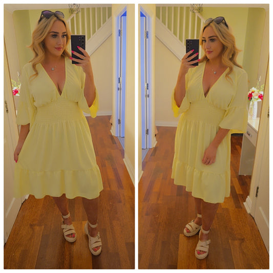 Gemma Dress - Yellow